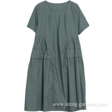 Women Loose Linen Big Size Casual Dress